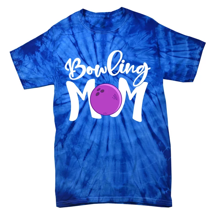 Bowling Mom Vintage Mama Bowling Mothers Day Bowling Mom Gift Tie-Dye T-Shirt