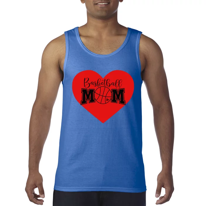 Basketball Mom Valentines Day Great Gift For Mothers Basketball Gift Tank Top