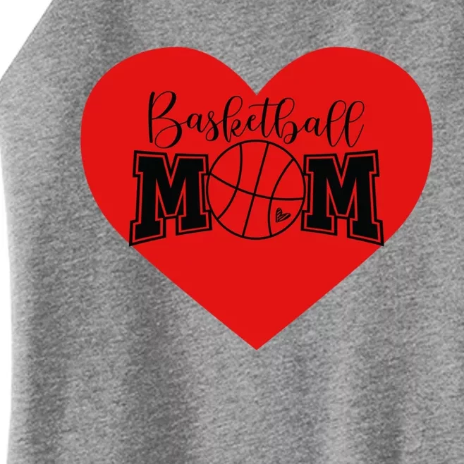 Basketball Mom Valentines Day Great Gift For Mothers Basketball Gift Women’s Perfect Tri Rocker Tank