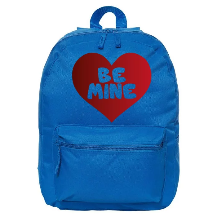 Be Mine Valentines Love Heart Funny Gift 16 in Basic Backpack