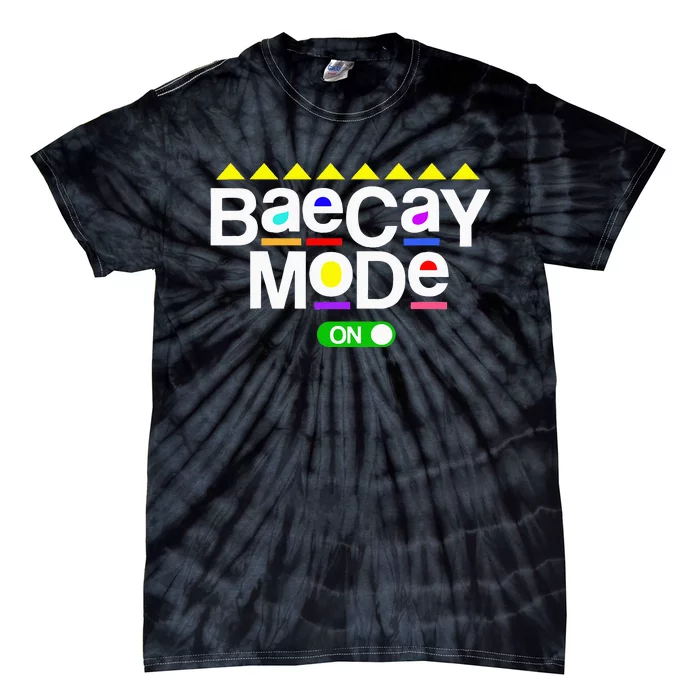 Baecay Mode Vacation Boyfriend Girlfriend 80s 90s Tie-Dye T-Shirt