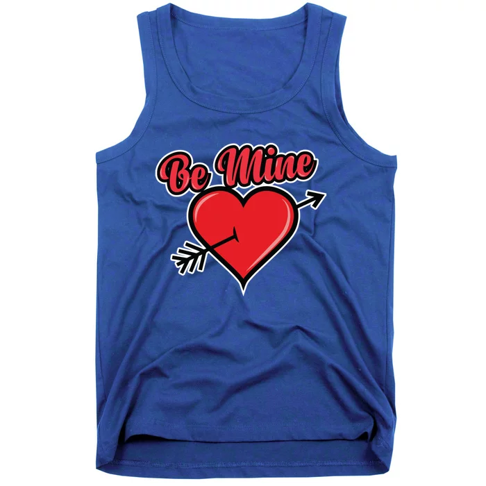 Be Mine Valentine's Day I Cute Heart I Be Mine Funny Gift Tank Top