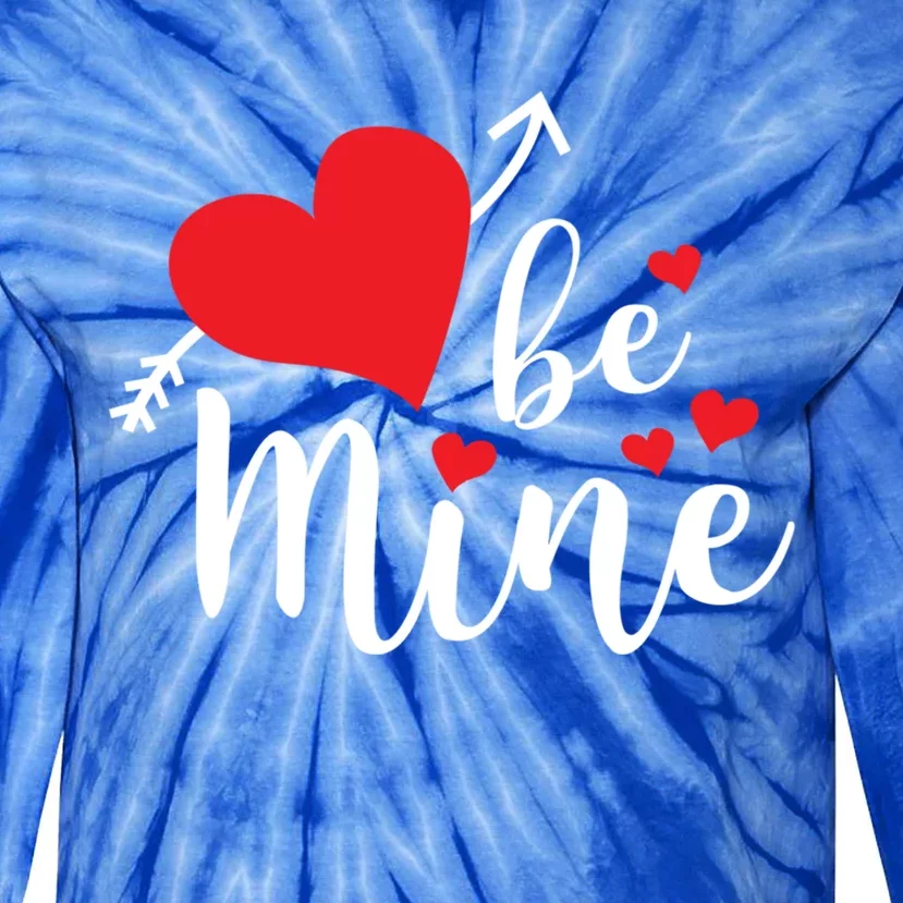 Be Mine Valentine's Day Cute Heart Gift Tie-Dye Long Sleeve Shirt