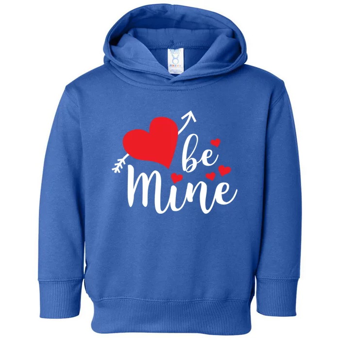 Be Mine Valentine's Day Cute Heart Gift Toddler Hoodie