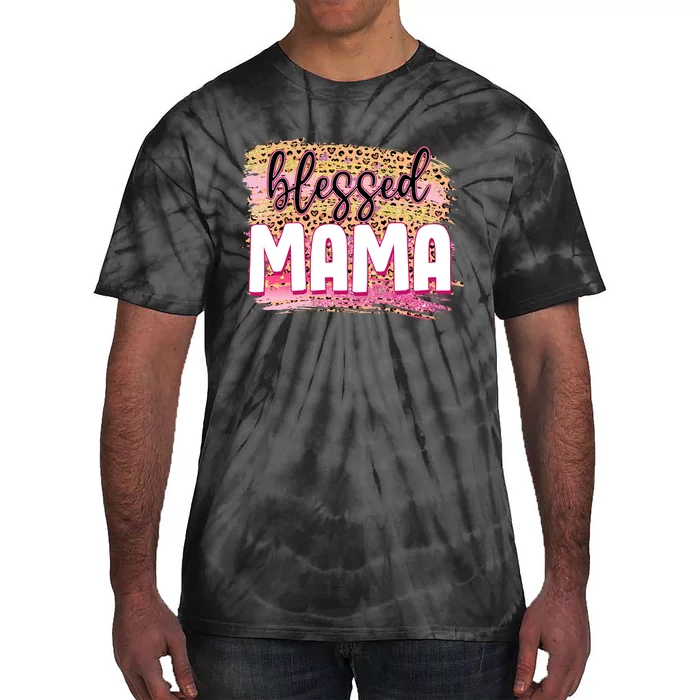 Blessed Mama Valentines Gift For Mom Mother's Day Tie-Dye T-Shirt