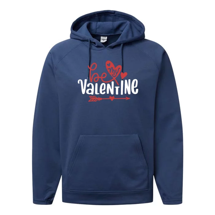 Be My Valentine Cute Gift Performance Fleece Hoodie