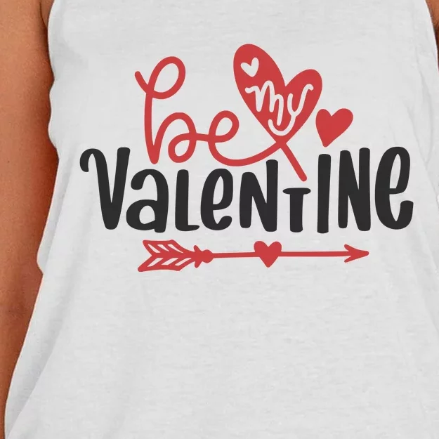 Be My Valentine Cute Gift Women's Knotted Racerback Tank