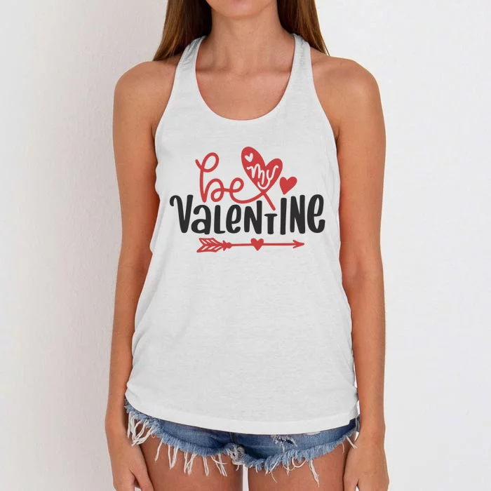 Be My Valentine Cute Gift Women's Knotted Racerback Tank