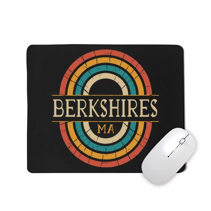 Berkshires Massachusetts Vintage Ma Retro Home State Mousepad