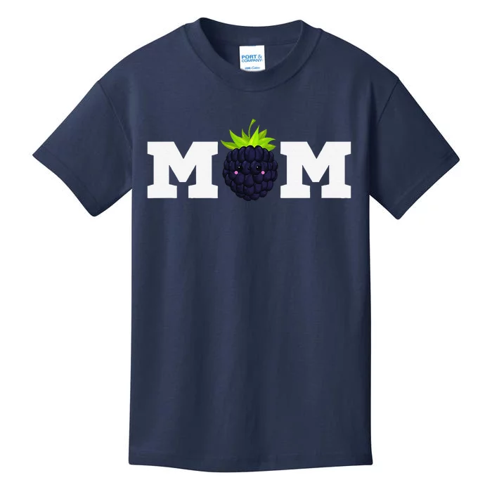 Blackberry Mom Vegan Blackberry Lover Birthday Kids T-Shirt