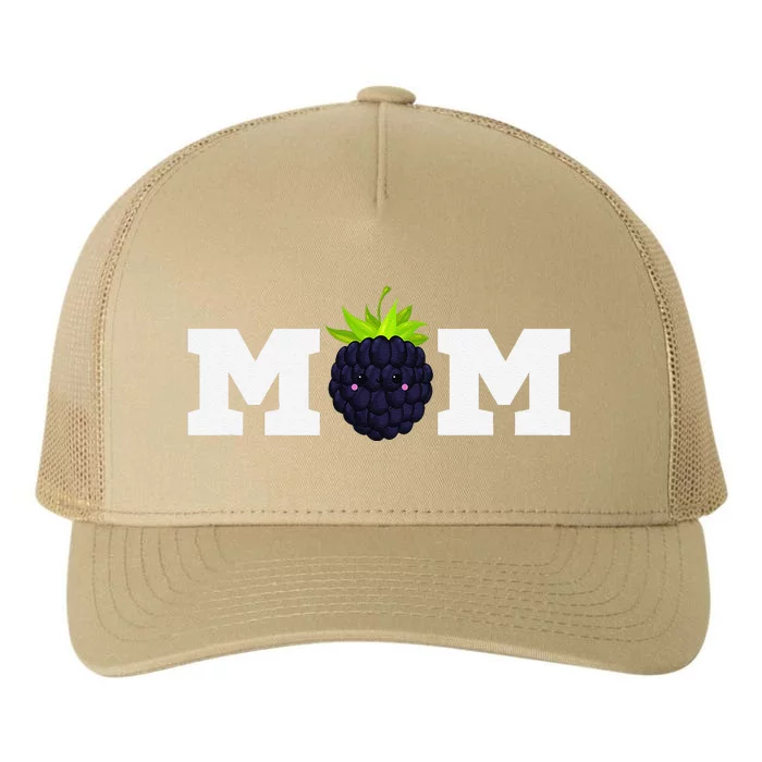 Blackberry Mom Vegan Blackberry Lover Birthday Yupoong Adult 5-Panel Trucker Hat