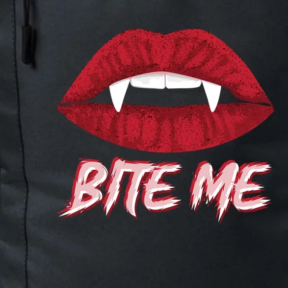 Bite Me Vampire Fangs Diy Halloween For Aspiring Dracula Funny Gift Daily Commute Backpack