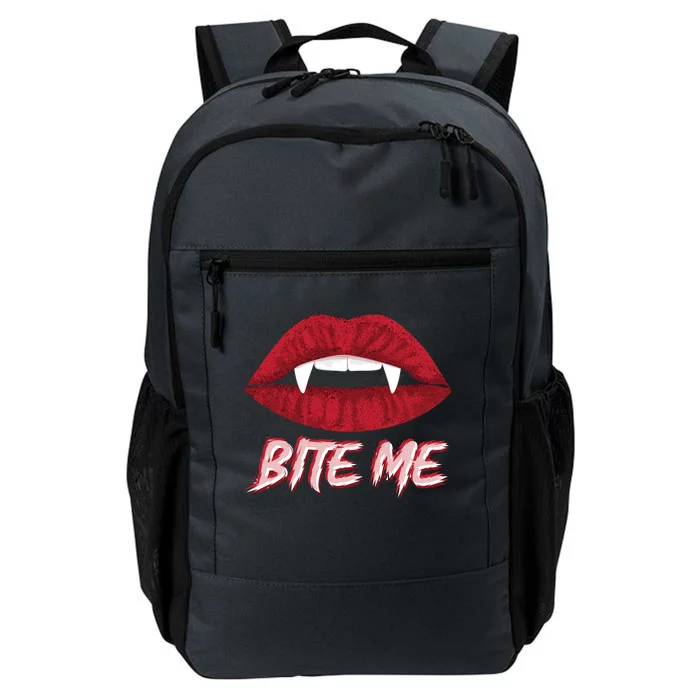 Bite Me Vampire Fangs Diy Halloween For Aspiring Dracula Funny Gift Daily Commute Backpack