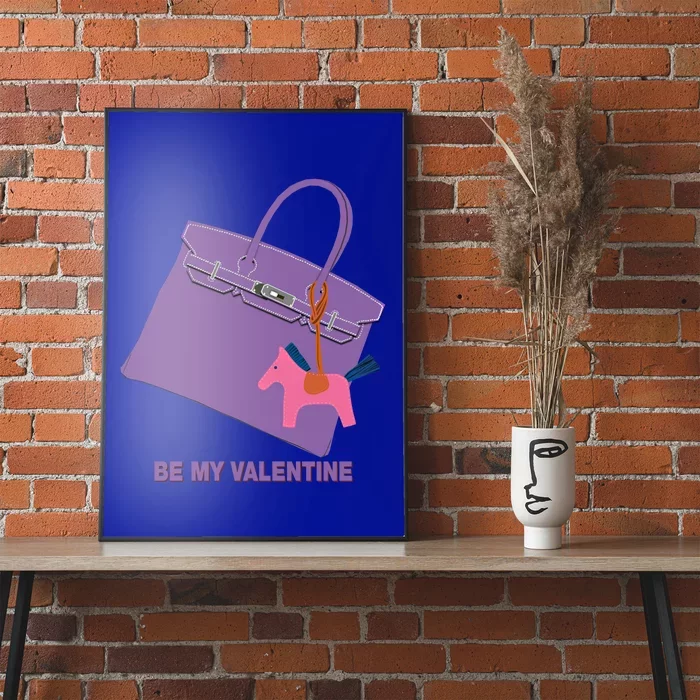 Be My Valentine Funny Gift Valentine's Day Gift Idea Wife Gift Poster