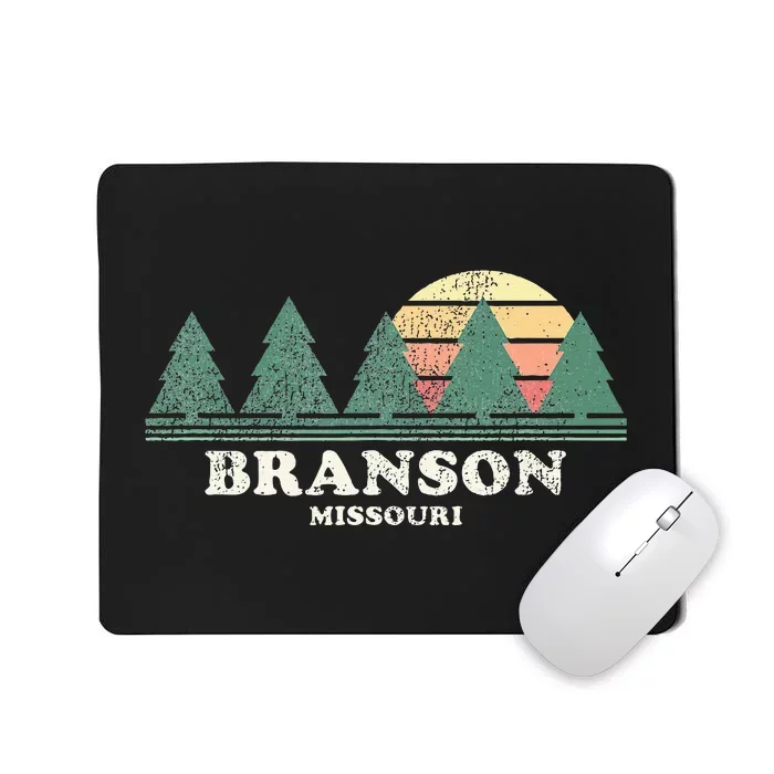 Branson Mo Vintage Throwback Retro 70s Design Mousepad