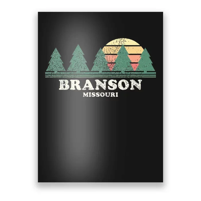 Branson Mo Vintage Throwback Retro 70s Design Poster