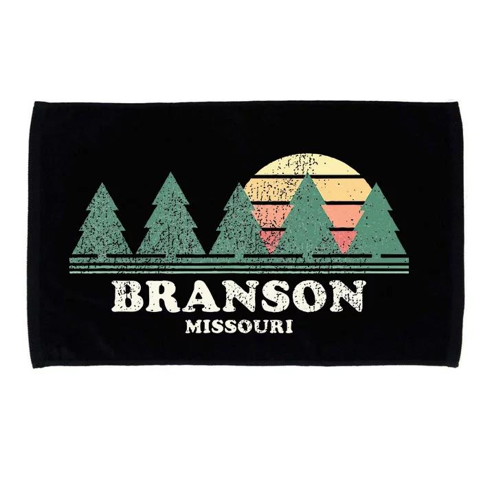 Branson Mo Vintage Throwback Retro 70s Design Microfiber Hand Towel