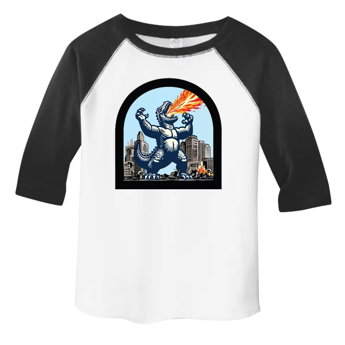 Big Monster Versus Tiny People Toddler Fine Jersey T-Shirt