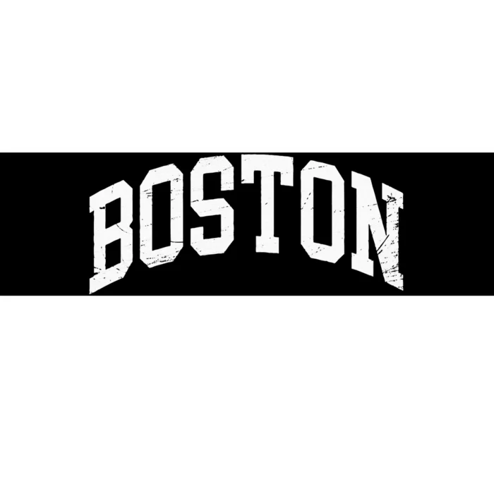 Boston Massachusetts Vintage Distressed Worn Bumper Sticker