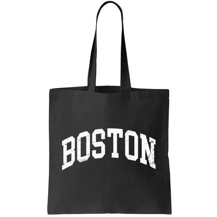 Boston Massachusetts Vintage Distressed Worn Tote Bag