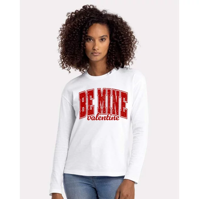 Be Mine Valentine Matching Couple Lover Womens Cotton Relaxed Long Sleeve T-Shirt