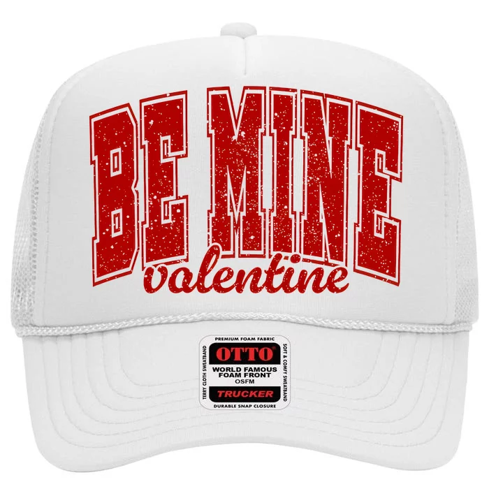 Be Mine Valentine Matching Couple Lover High Crown Mesh Trucker Hat