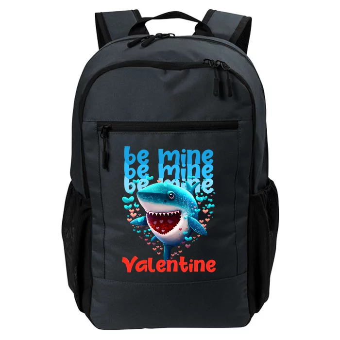 Be Mine Valentine Shark Valentine's Day Meaningful Gift Daily Commute Backpack