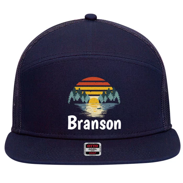 Branson Missouri Vacation Family Group Gift Great Gift 7 Panel Mesh Trucker Snapback Hat