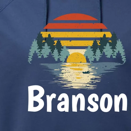 Branson Missouri Vacation Family Group Gift Great Gift Performance Fleece Hoodie