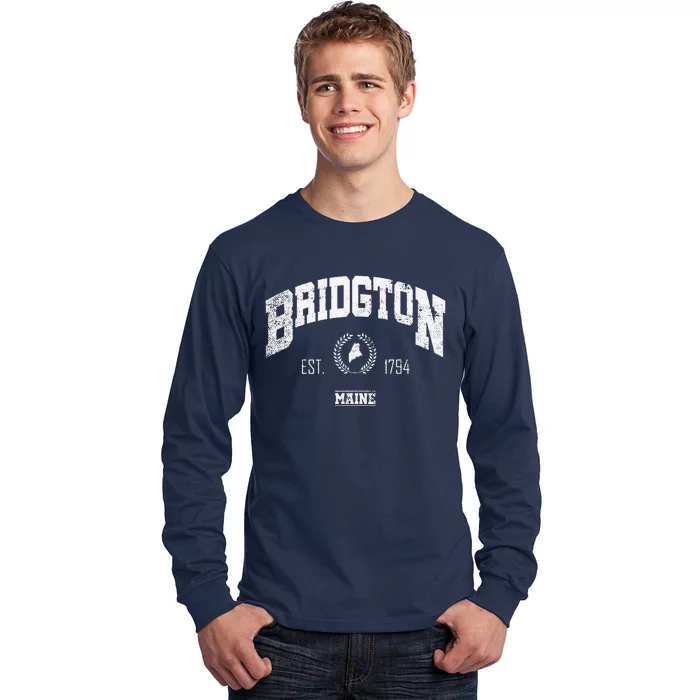 Bridgton Memaine Vintage Throwback Long Sleeve Shirt