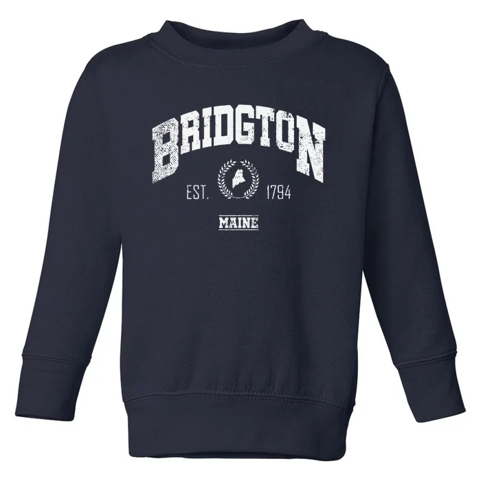 Bridgton Memaine Vintage Throwback Toddler Sweatshirt