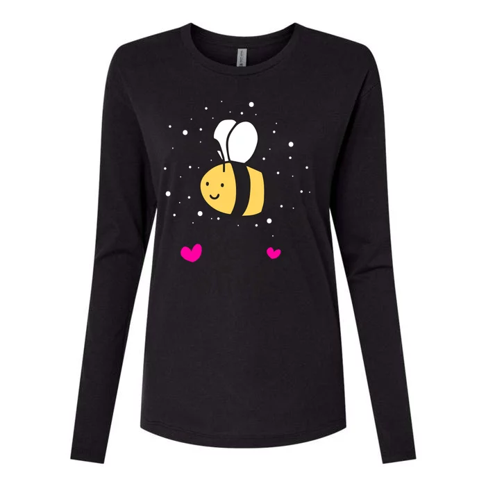 Bee Mine Valentine's Day Gift Womens Cotton Relaxed Long Sleeve T-Shirt