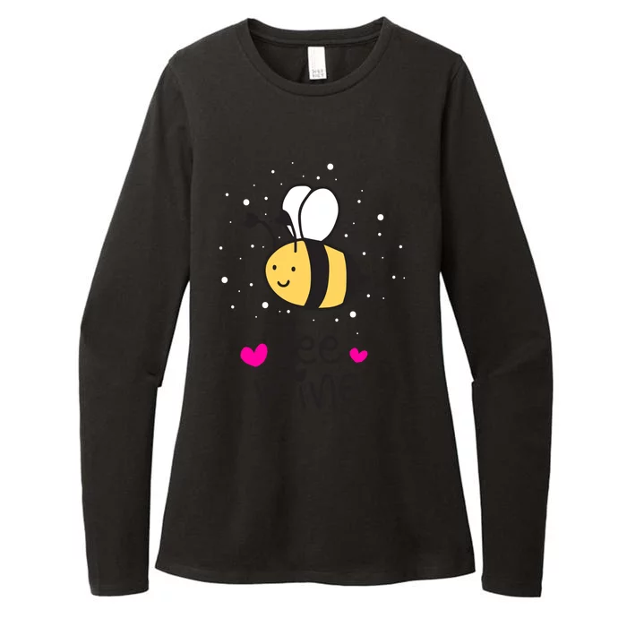 Bee Mine Valentine's Day Gift Womens CVC Long Sleeve Shirt