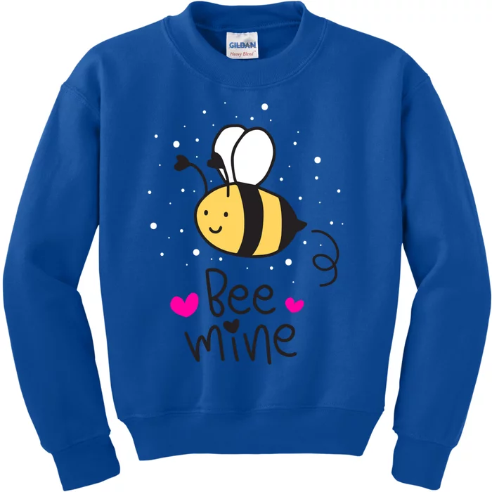 Bee Mine Valentine's Day Gift Kids Sweatshirt