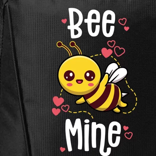 Bee Mine Valentines Day Pun Cute Bee Honey Beekeeper Funny Gift City Backpack