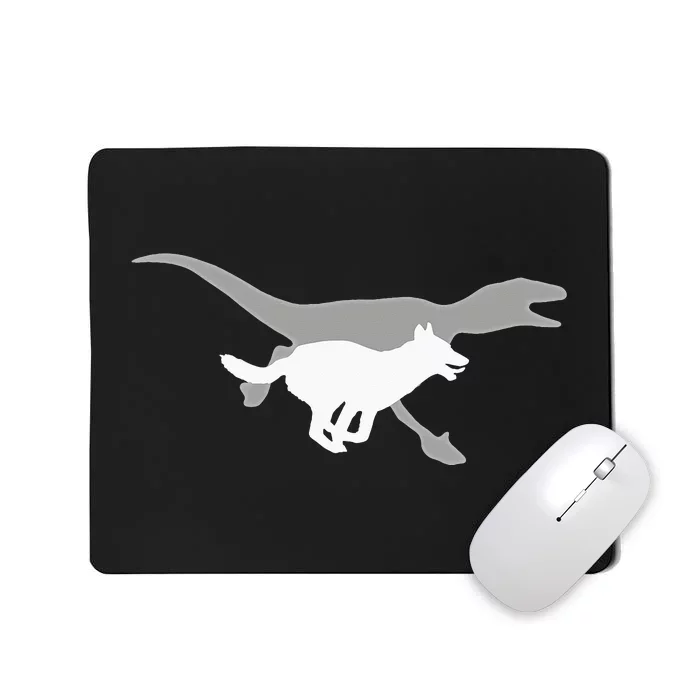 Belgian Malinois Velociraptor Maliraptor Running Shadow Mousepad