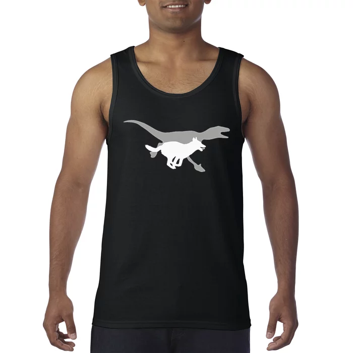 Belgian Malinois Velociraptor Maliraptor Running Tank Top