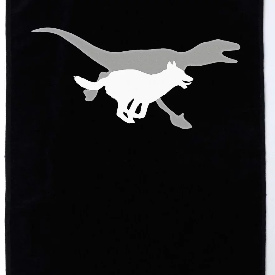 Belgian Malinois Velociraptor Maliraptor Running Platinum Collection Golf Towel