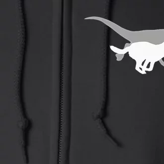 Belgian Malinois Velociraptor Maliraptor Running Full Zip Hoodie