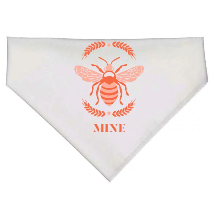 Bee Mine Valentine's Day Gift USA-Made Doggie Bandana