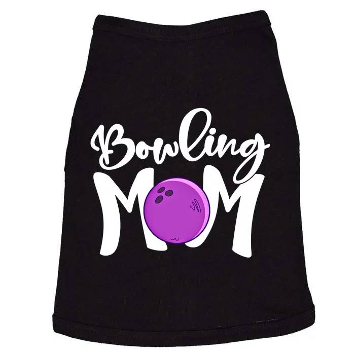 Bowling Mom Vintage Mama Bowling Mothers Day Bowling Mom Funny Gift Doggie Tank