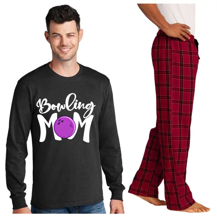 Bowling Mom Vintage Mama Bowling Mothers Day Bowling Mom Funny Gift Long Sleeve Pajama Set