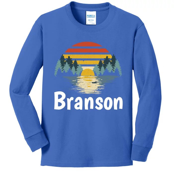 Branson Missouri Vacation Family Group Gift Kids Long Sleeve Shirt