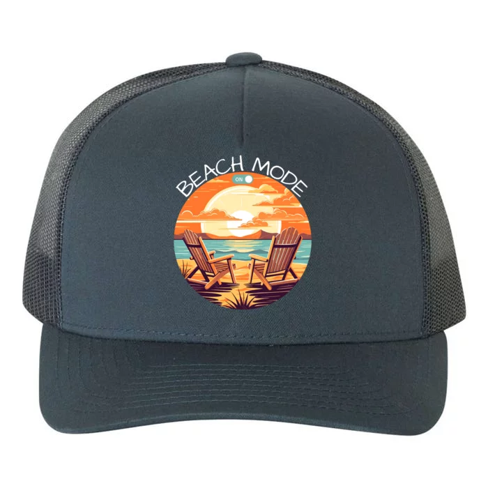 Beach Mode Vacy Mode Beach Life Vintage Sunset Beach Trip Vacation Mode Yupoong Adult 5-Panel Trucker Hat