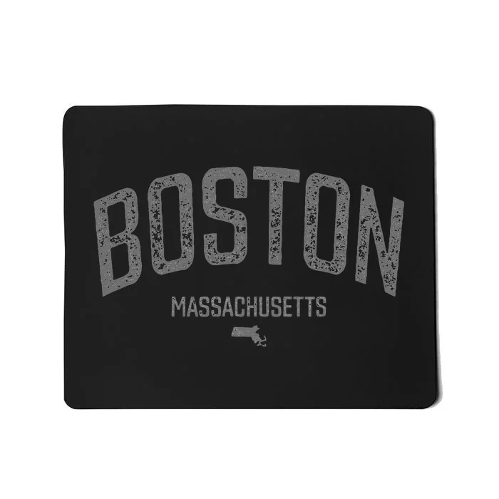 Boston Massachusetts Vintage Distressed Massachusetts Boston Mousepad