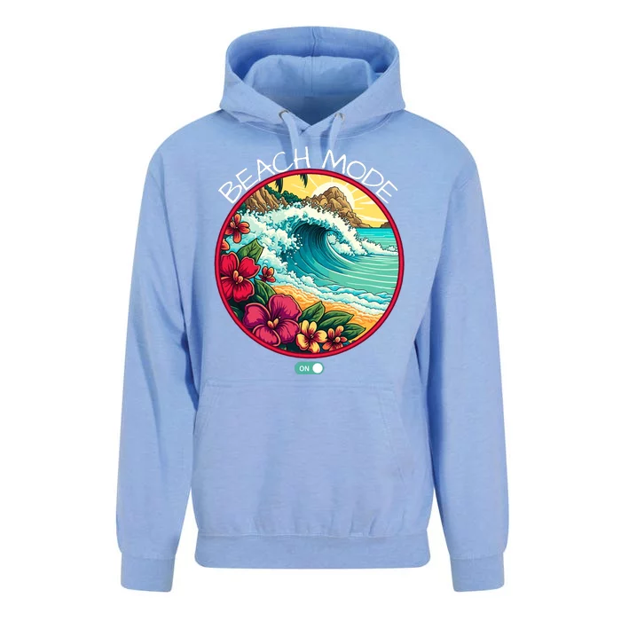 Beach Mode Vacy Mode Beach Life Vintage Sunset Beach Trip Vacation Mode Unisex Surf Hoodie