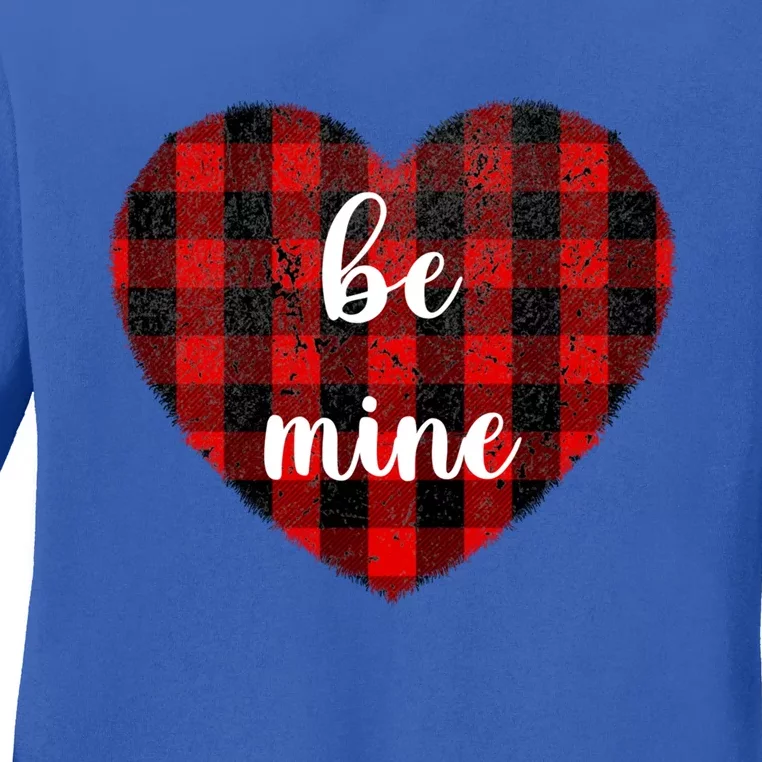 Be Mine Valentine's Day Gift Cute Heart Gift Ladies Long Sleeve Shirt