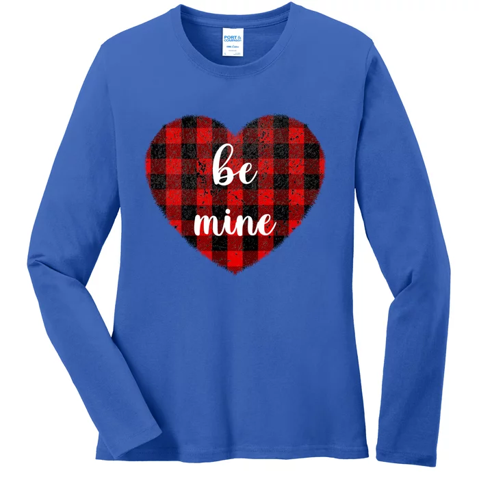 Be Mine Valentine's Day Gift Cute Heart Gift Ladies Long Sleeve Shirt