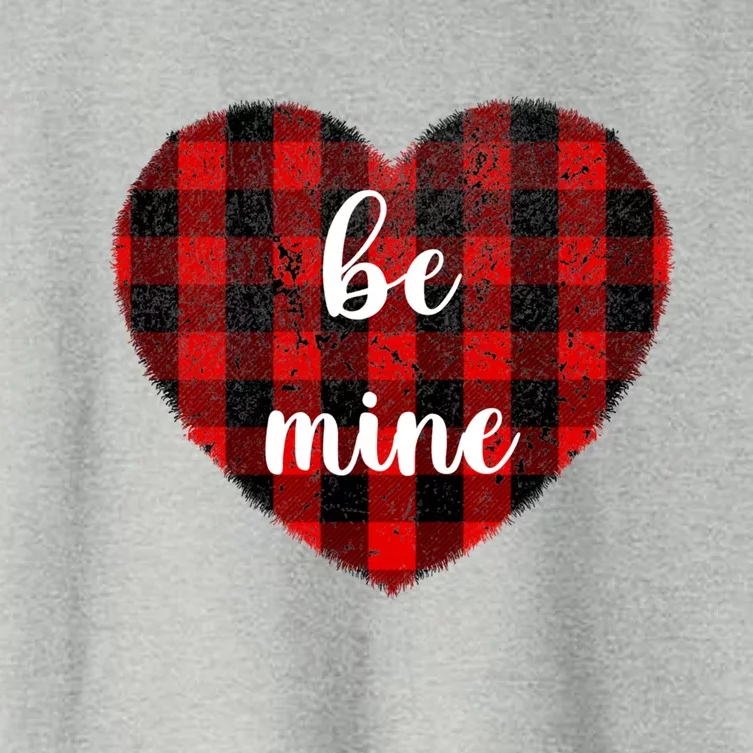 Be Mine Valentine's Day Gift Cute Heart Gift Women's Crop Top Tee