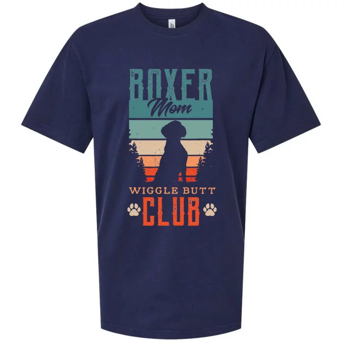 Boxer mom wiggle butt club for a Boxer Lover Dog Sueded Cloud Jersey T-Shirt